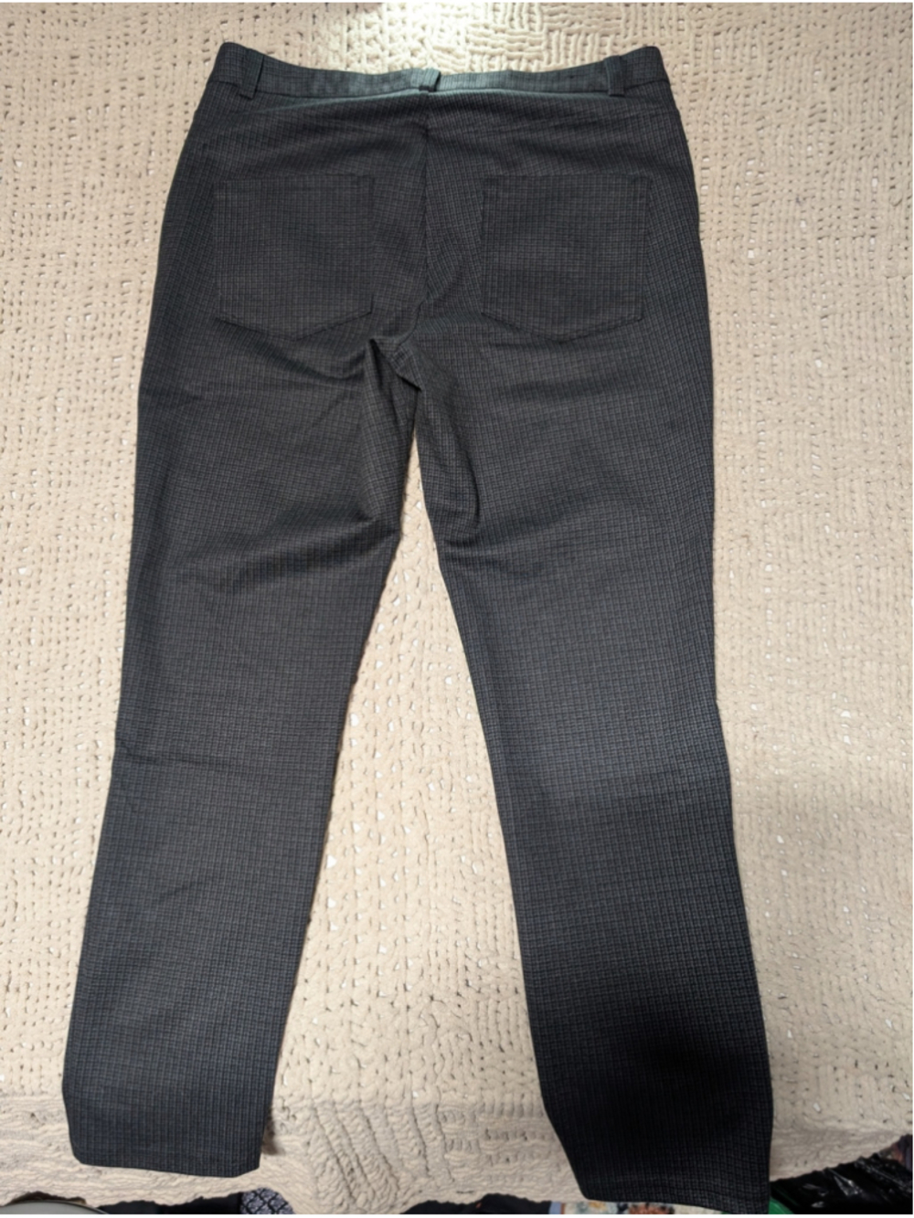 746 - Karl Lagerfeld Paris Size 14 Charcoal Check Tailored Dress Pants - Picture 3 of 11